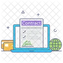 Online Contract  Icon