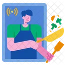 Online cooking  Icon