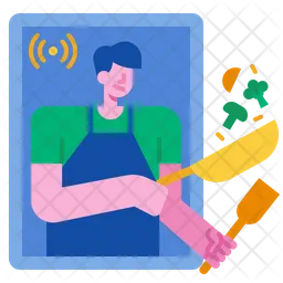 Online cooking  Icon