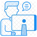 Online Counseling Customer Support Customer Service Icon