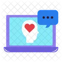 Online Counseling Consulting Laptop Icon