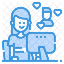Online Couple Chat  Icon