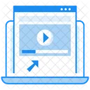 Online Course Online Lecture Virtual Class Icon