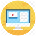 Online Course Elearning Online Study Icon