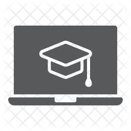 Online Course Icon - Download in Glyph Style