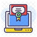 Online course certificate  Icon