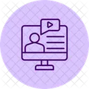 Online Course Learning Icon