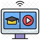 Online Courses Education E Learning Icon