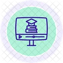 Online Courses Line Icon Icon