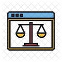 Online Court Court Website Court Browser Icon
