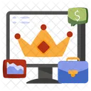 Online Crown Business Crown Headpiece Icon