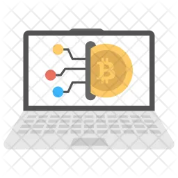 Online Cryptocurrency  Icon