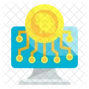 Online Cryptocurrency  Icon