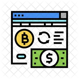 Online Currency Exchange  Icon