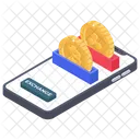 Online Currency Exchange Mobile Transaction Money Transfer Icon