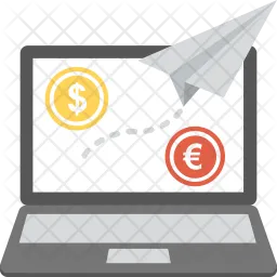 Online Currency Transfer  Icon