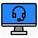 Customer Service Headphone Help Icon