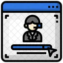 Online Customer Service Online Support Call Center Agent Icon