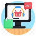 Online Customer Services Customer Support Call Center Icon