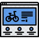 Online Cycle Online Bicycle Cycle Website Icon