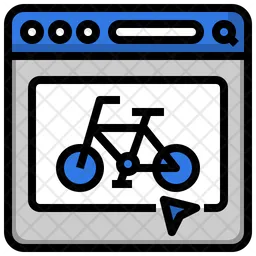 Online-Radfahren  Symbol