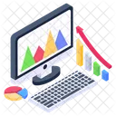 Web Analytics Business Infographic Data Visualization Icon
