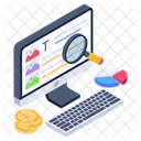 Web Analytics Business Infographic Data Visualization Icon