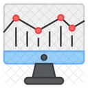 Growth Chart Online Data Data Analytics Icon
