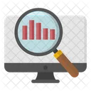 Online Data Analysis Online Infographic Online Statistics Icon