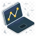 Online Chart Online Data Analytics Infographic Icon