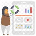 Online Data Analytics  Icon