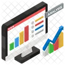 Growth Analysis Market Research Online Data Analytics Icon
