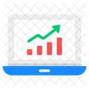 Online Data Analytics Data Analytics Growth Chart Icon