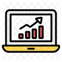 Online Data Analytics Data Analytics Growth Chart Icon
