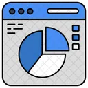 Online Data Analytics Infographic Statistics Icon