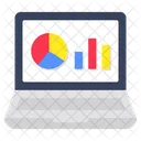 Online Data Analytics Infographic Statistics Icon