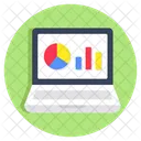 Online Data Analytics Infographic Statistics Icon