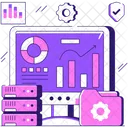 Online Data Analytics Infographic Statistics Icon