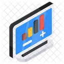 Online Data Analytics Online Infographic Online Statistics Icon