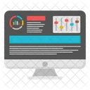Online Data Analytics Infographic Statistics Icon