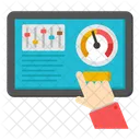 Online Data Analytics Infographic Statistics Icon