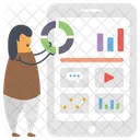 Pie Chart Online Statistics Online Infographic Icon