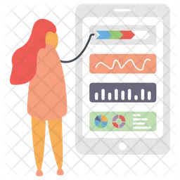 Online Data Analytics  Icon