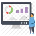 Pie Chart Online Statistics Online Infographic Icon