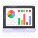 Online Data Analytics Online Statistics Online Infographic Icon