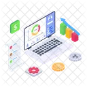 Online Data Analytics  Icon