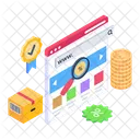 Online Data Analytics  Icon