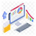 Online Data Analytics  Icon