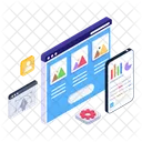 Online Data Analytics  Icon