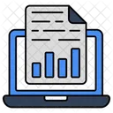 Online Data Analytics Infographic Statistics Icon